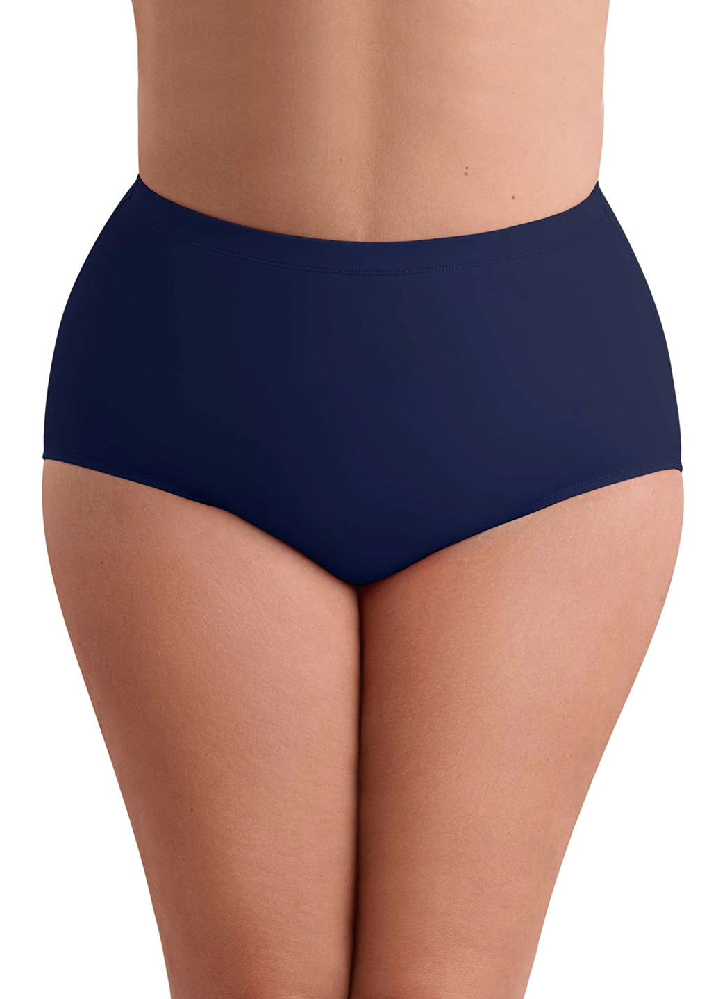 Shape Solver By Penbrooke Women's Plus Size Divine Solids Bottoms Basic Bikini Bottom