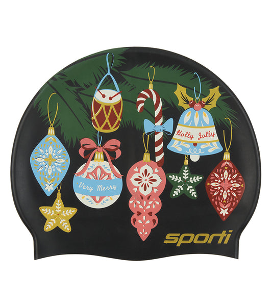 Sporti Deck the Halls Silicone Swim Cap
