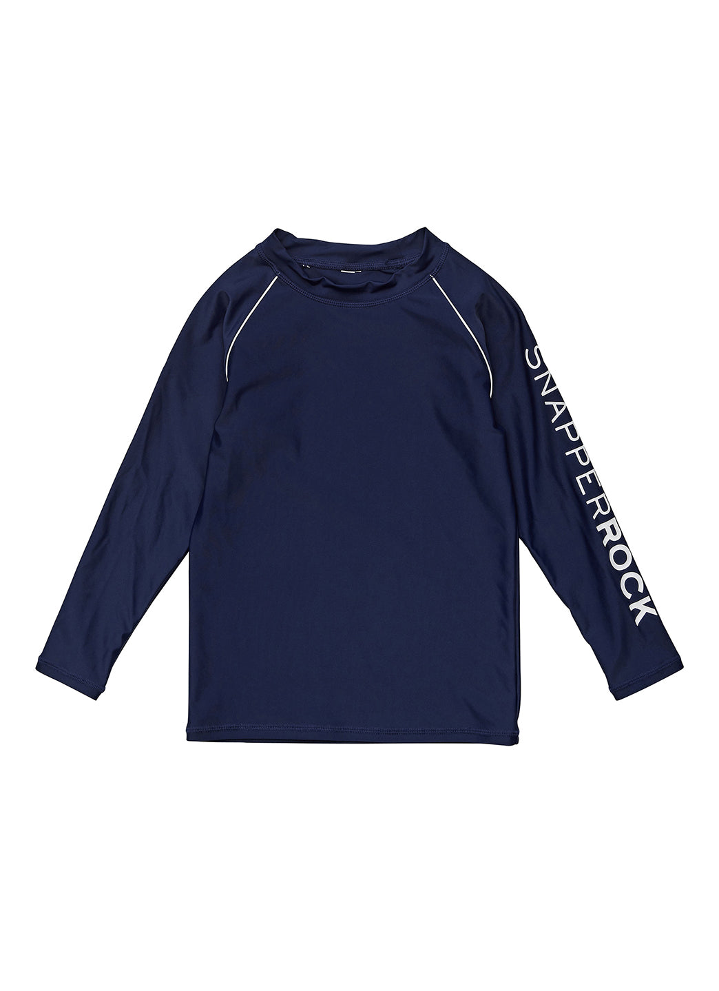 Snapper Rock Boys' Navy Sustainable Long Sleeve Rash Guard (Toddler, Little Kid, Big Kid)