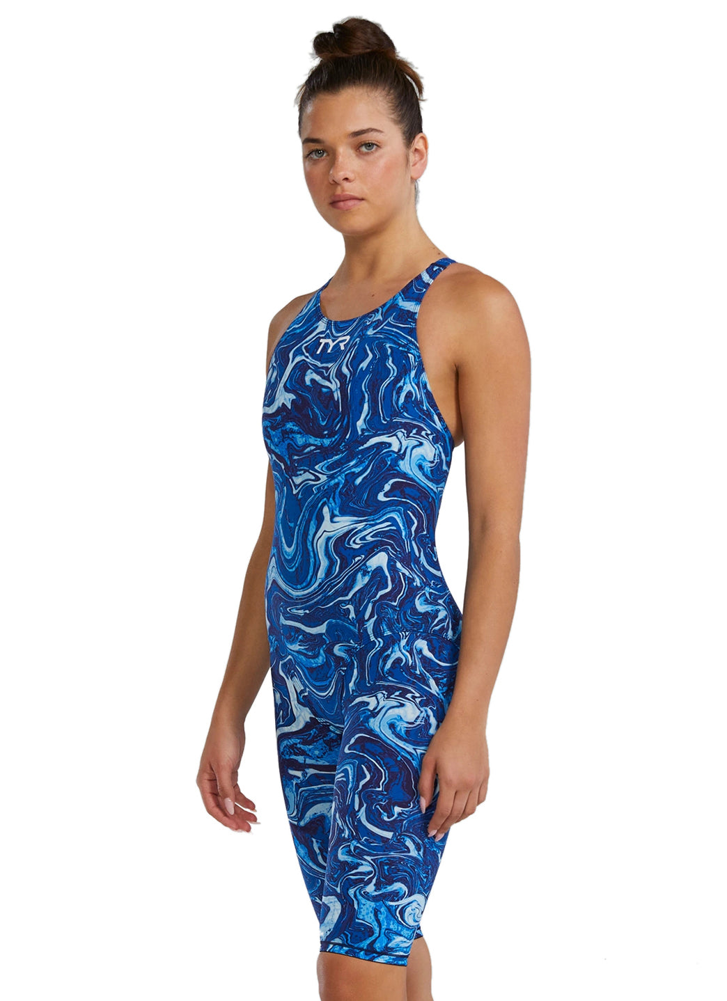 TYR Women's Hyperblitz Thresher Open Back Tech Suit Swimsuit