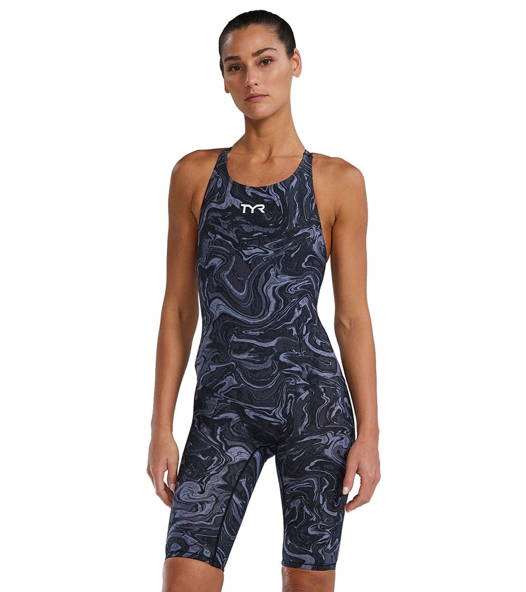 TYR Women's Hyperblitz Thresher Open Back Tech Suit Swimsuit