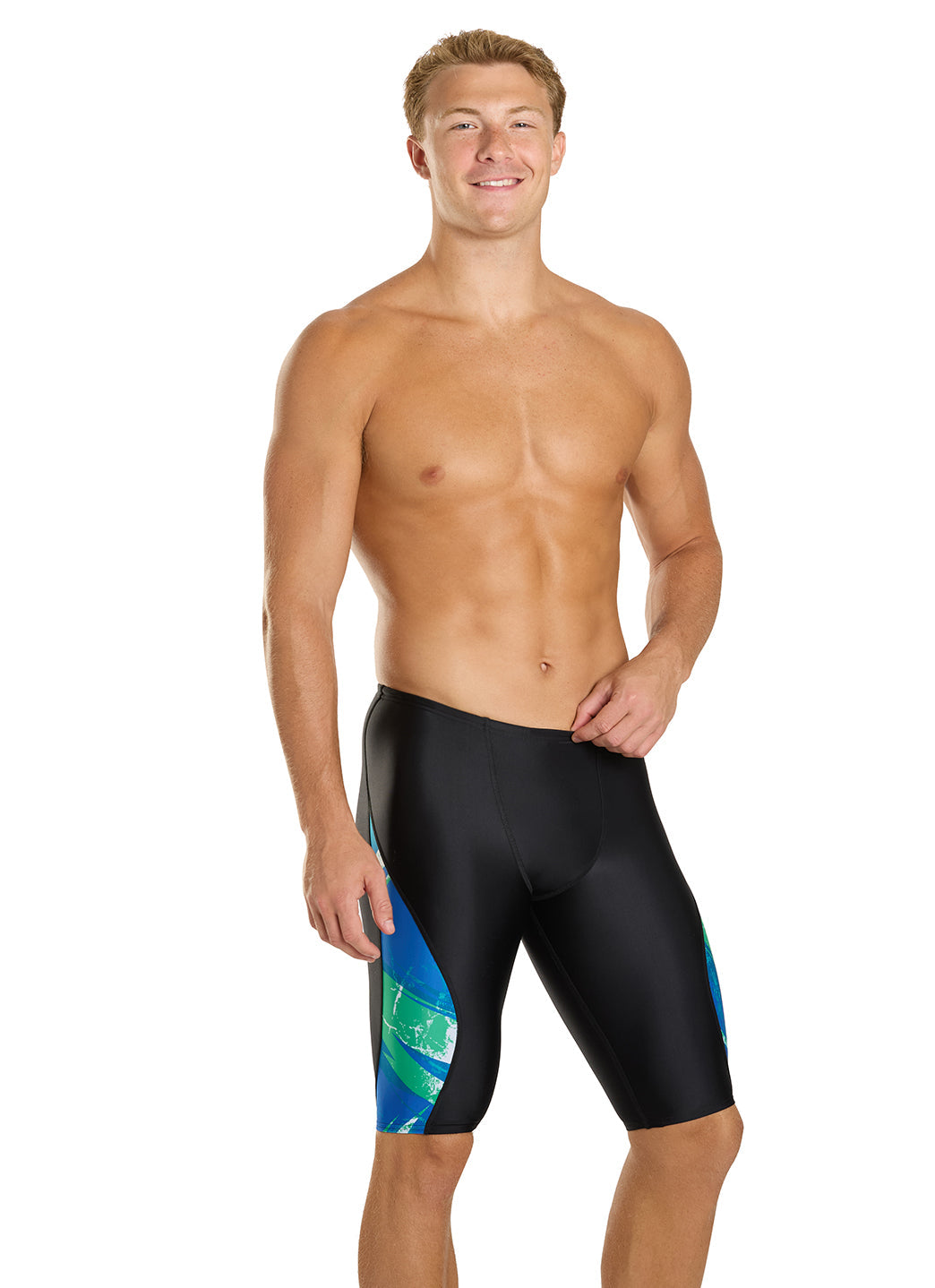Speedo Men's Bolted Splice Jammer Swimsuit