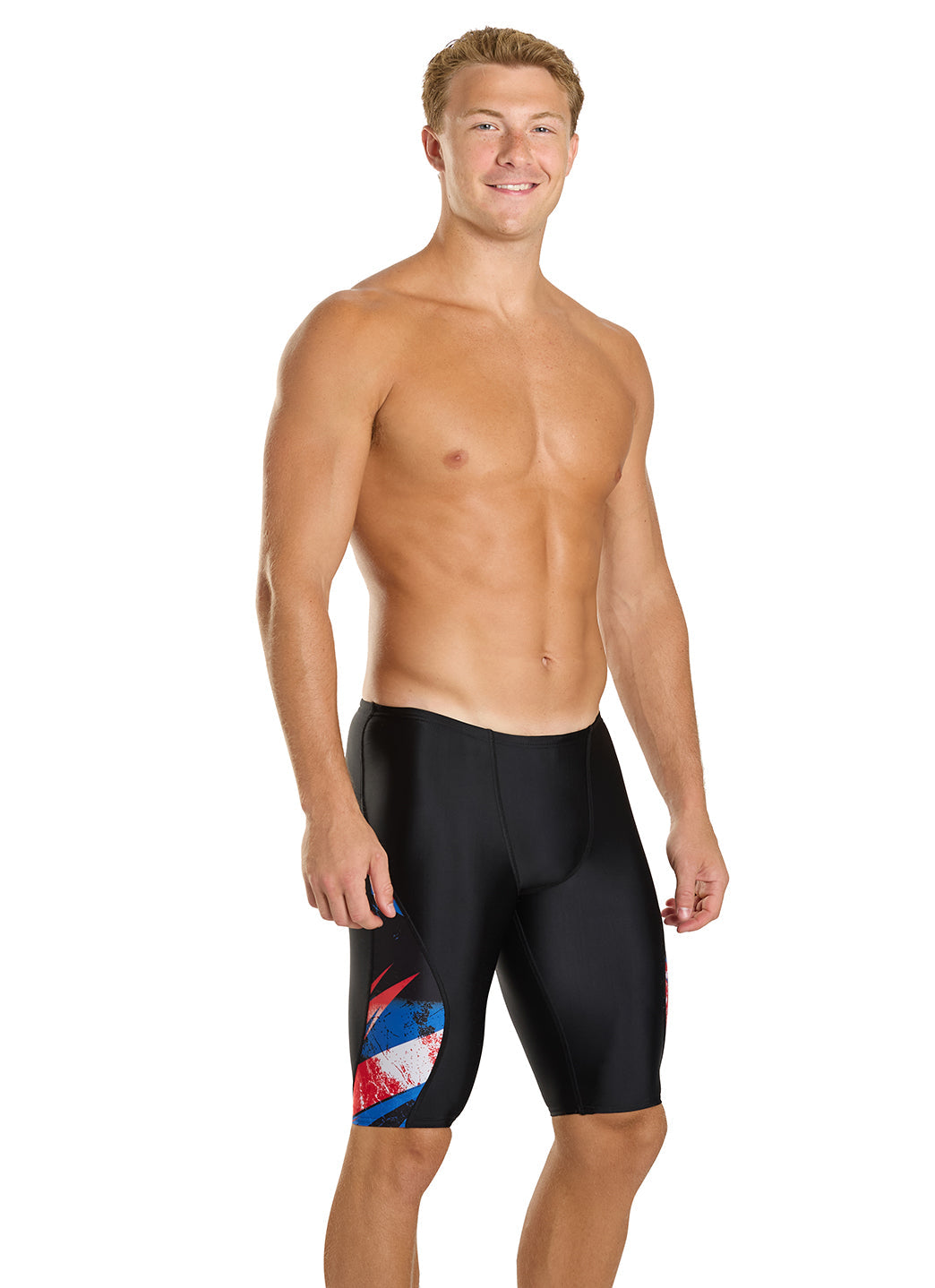 Speedo Men's Bolted Splice Jammer Swimsuit
