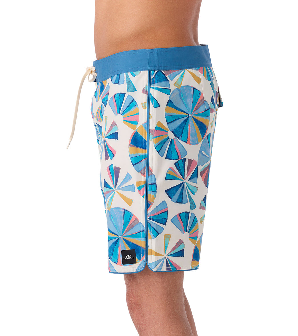 O'Neill Men's 19" Hyperfreak Mysto Scallop Board Shorts