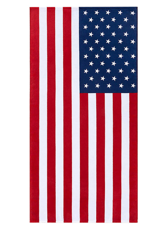 Dohler American Flag Beach Towel 30" x 60"