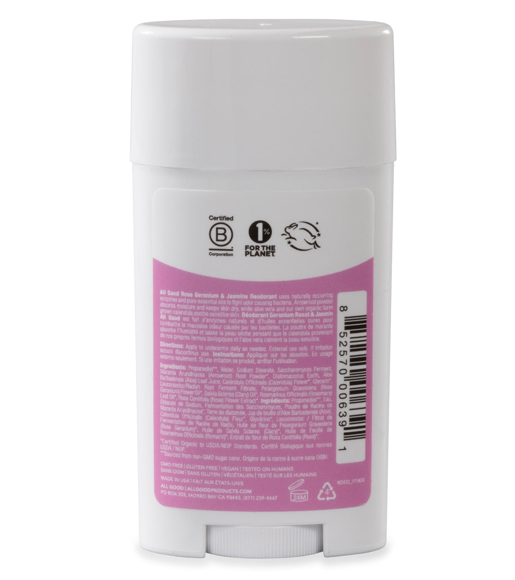 All Good Rose Geranium & Jasmine Deodorant