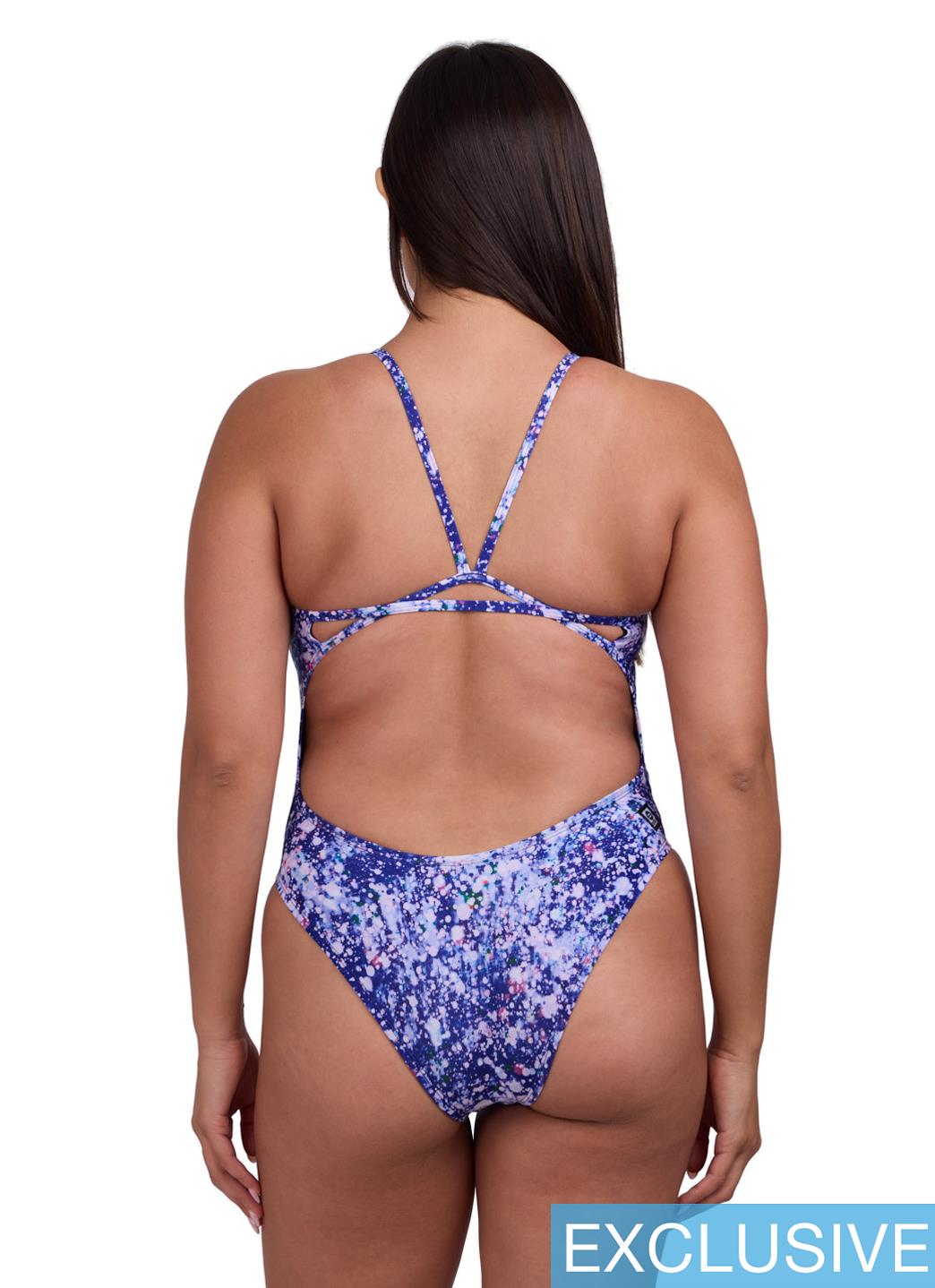 JOLYN Women's Perry Paintsplash One Piece Swimsuit