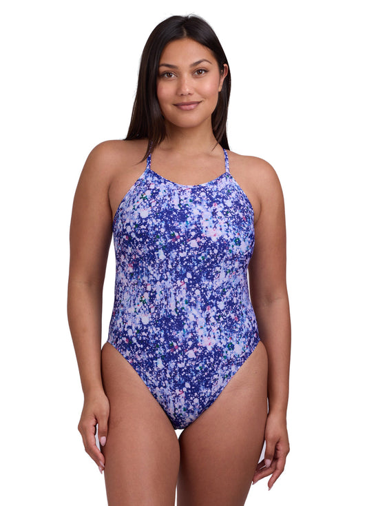 JOLYN Women's Brandon 2 Paintsplash One Piece Swimsuit