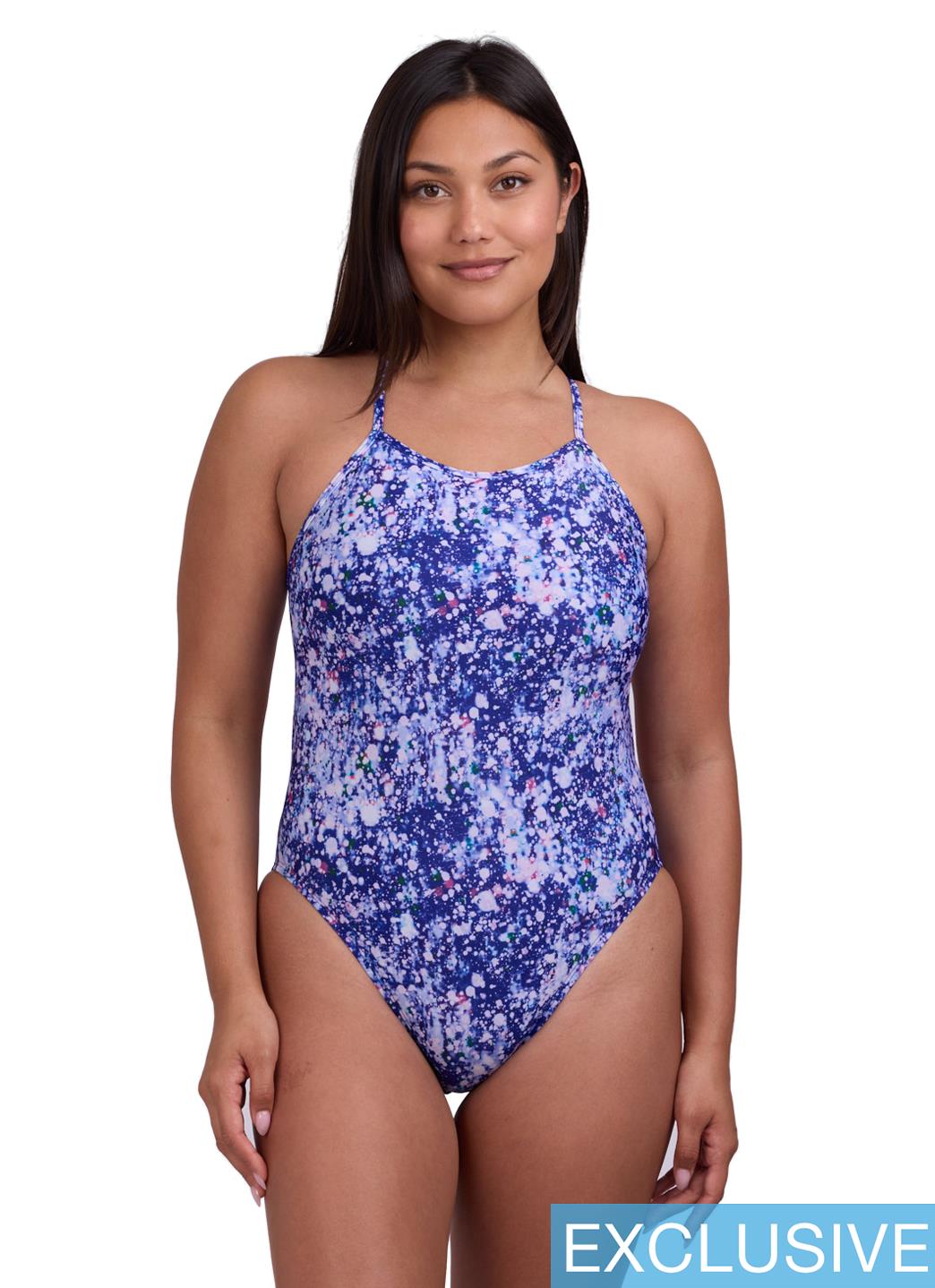 JOLYN Women's Brandon 2 Paintsplash One Piece Swimsuit