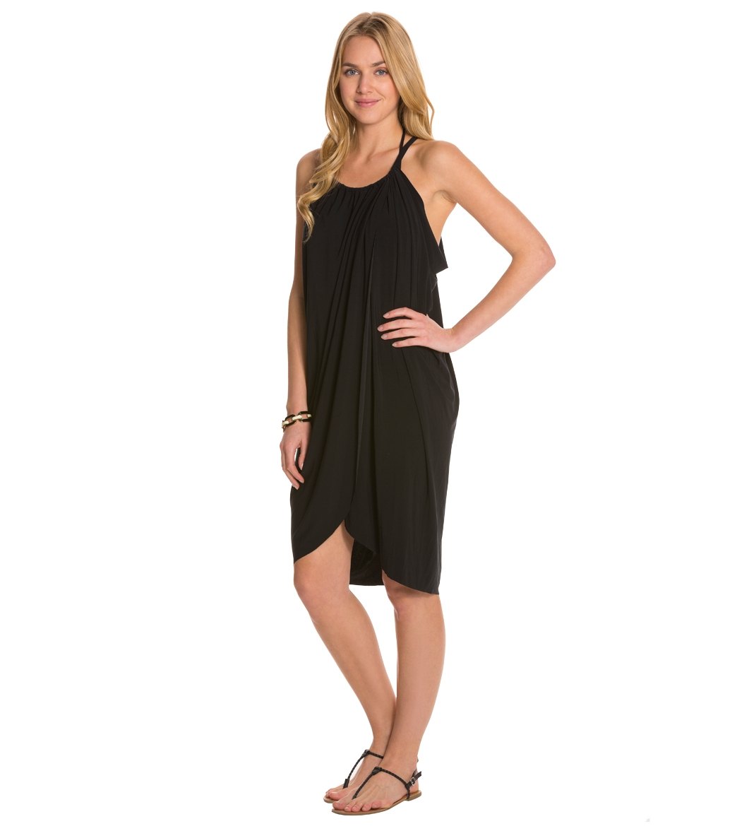 Magicsuit by Miraclesuit Solid Draped Cover Up Dress