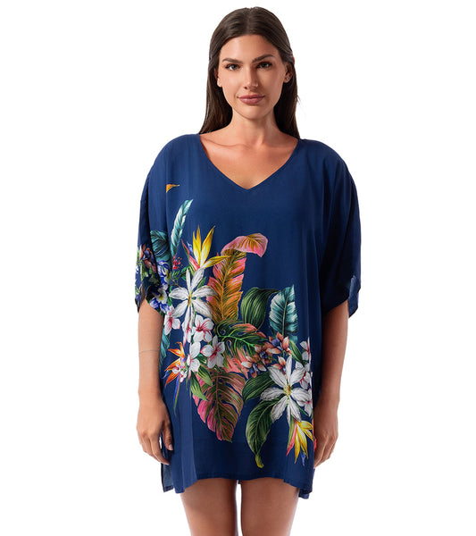 Jantzen Women's Palm Delight Celia Tunic Cover Up