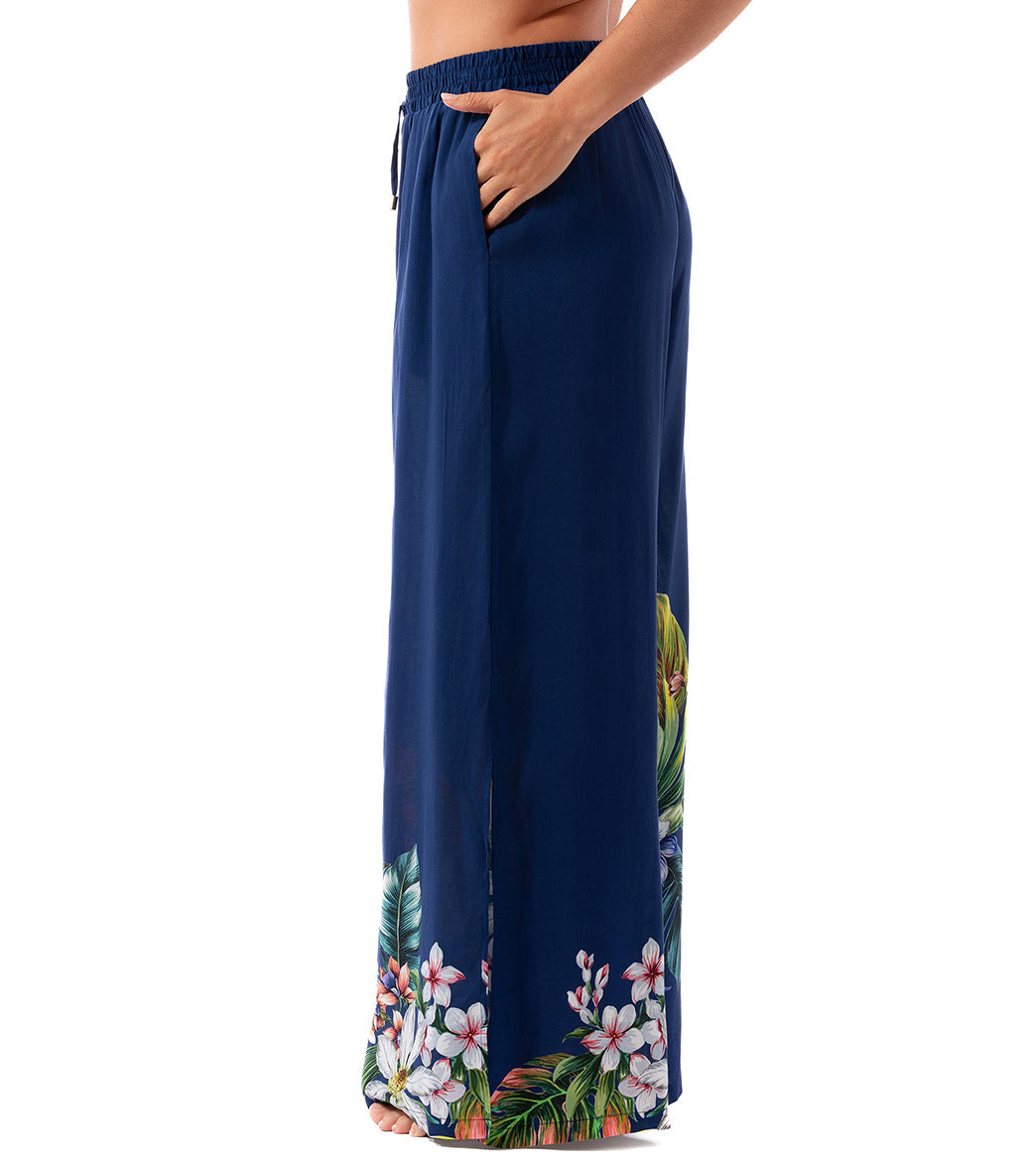 Jantzen Women's Palm Delight Josephine Pull On Cover Up Pant