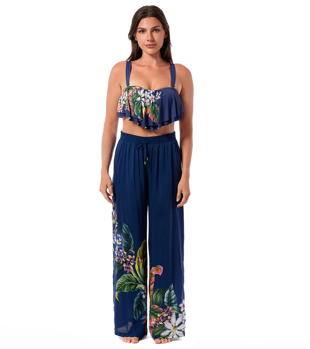 Jantzen Women's Palm Delight Josephine Pull On Cover Up Pant