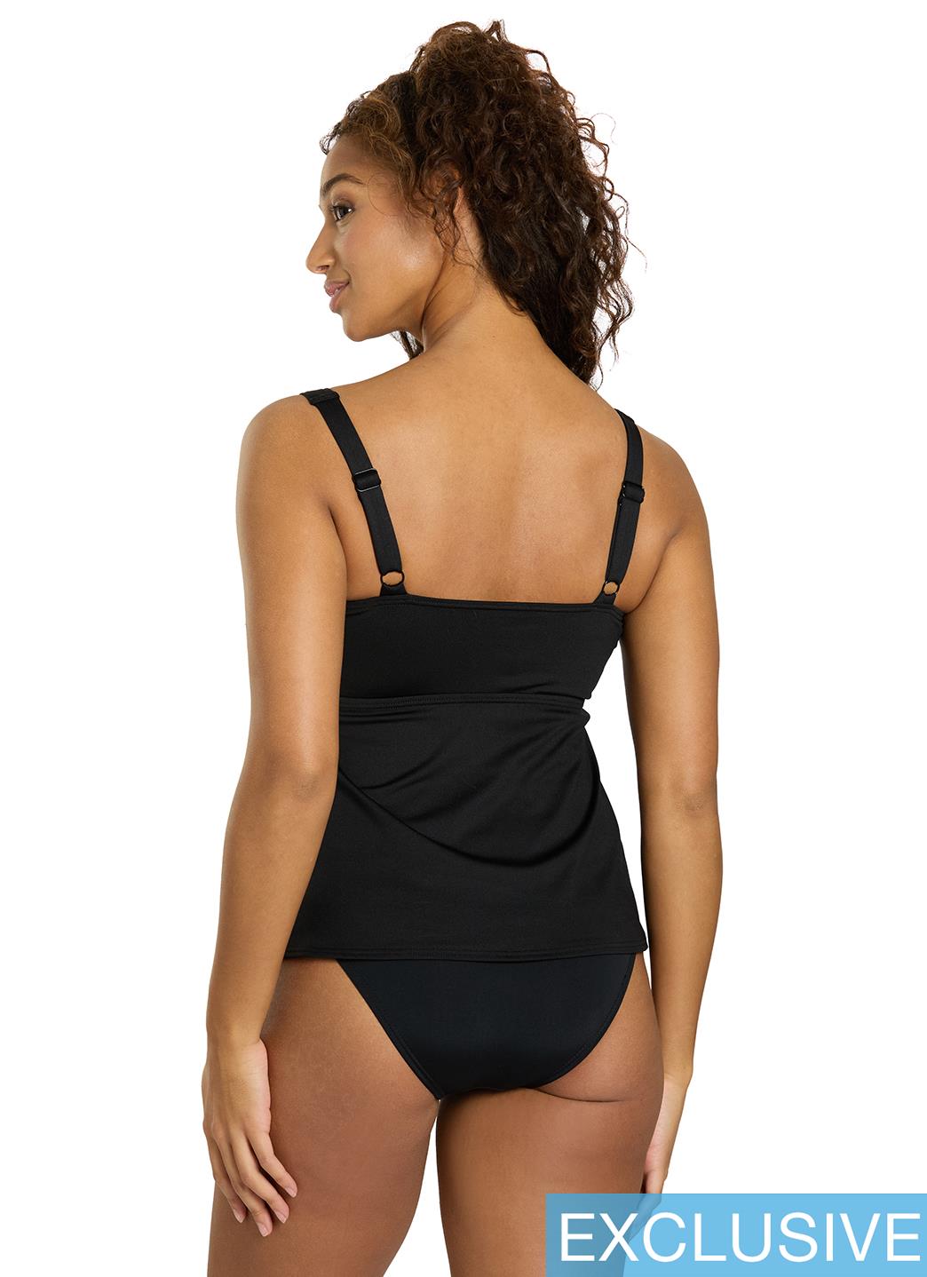 TYR Women's Solid Durafast Elite Twisted Bra Tankini Top