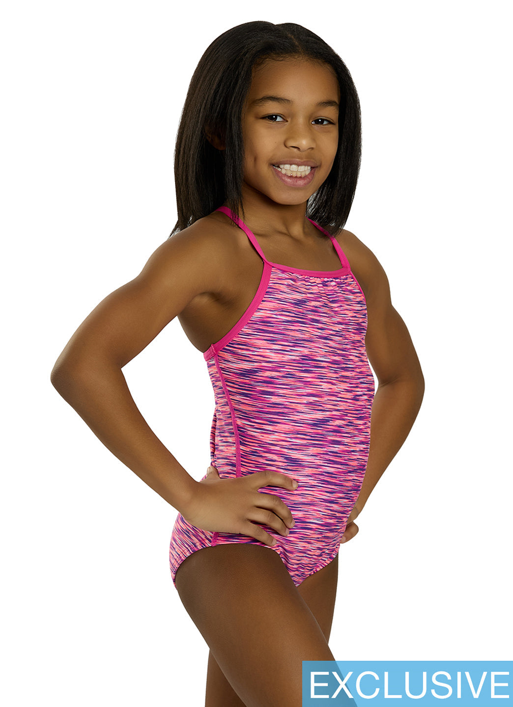 TYR Girls' Sonoma Durafast Elite Addy Diamondfit One Piece Swimsuit (Little Kid, Big Kid)
