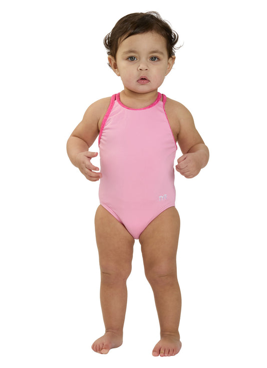 TYR Girls' Solid Durafast Elite Oliviafit One Piece Swimsuit (Toddler, Little Kid, Big Kid)