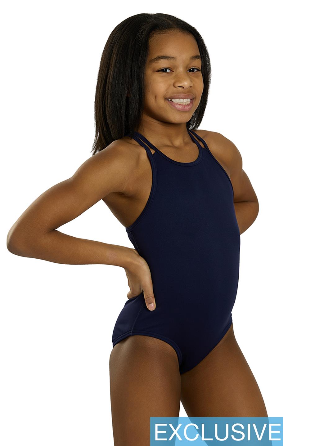 TYR Girls' Solid Durafast Elite Oliviafit One Piece Swimsuit (Toddler, Little Kid, Big Kid)