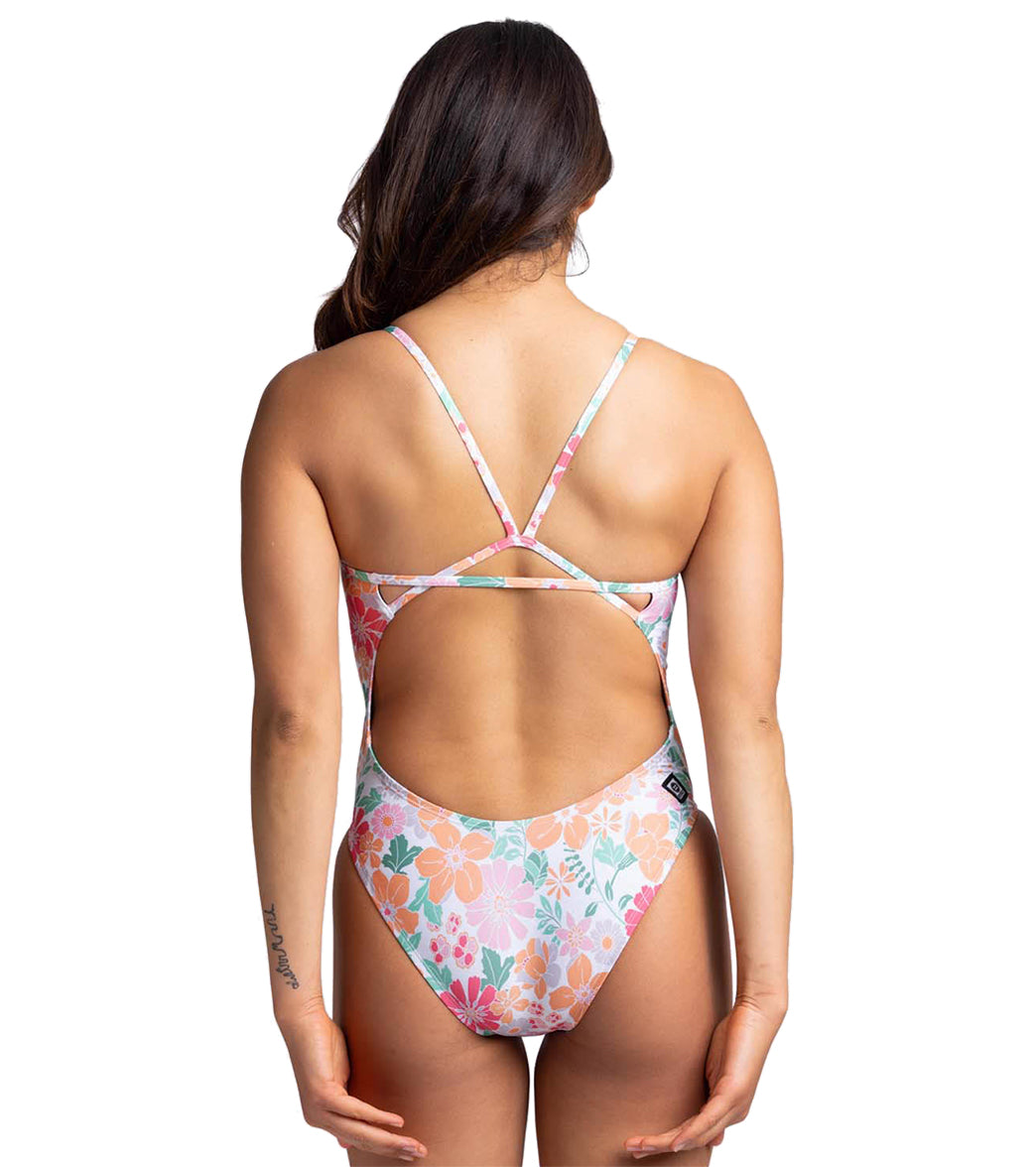 JOLYN Women's Perry Bouquet One Piece Swimsuit