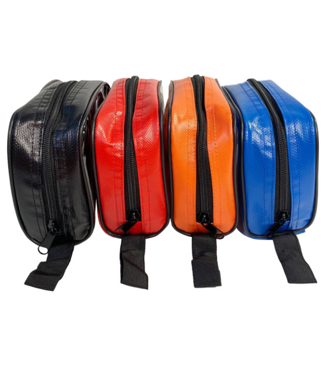 LINE2Design Color Coded First Aid Medical Kit Water Resistant Accessory Pouches, Zippered Bag with Transparent Window Set of 4