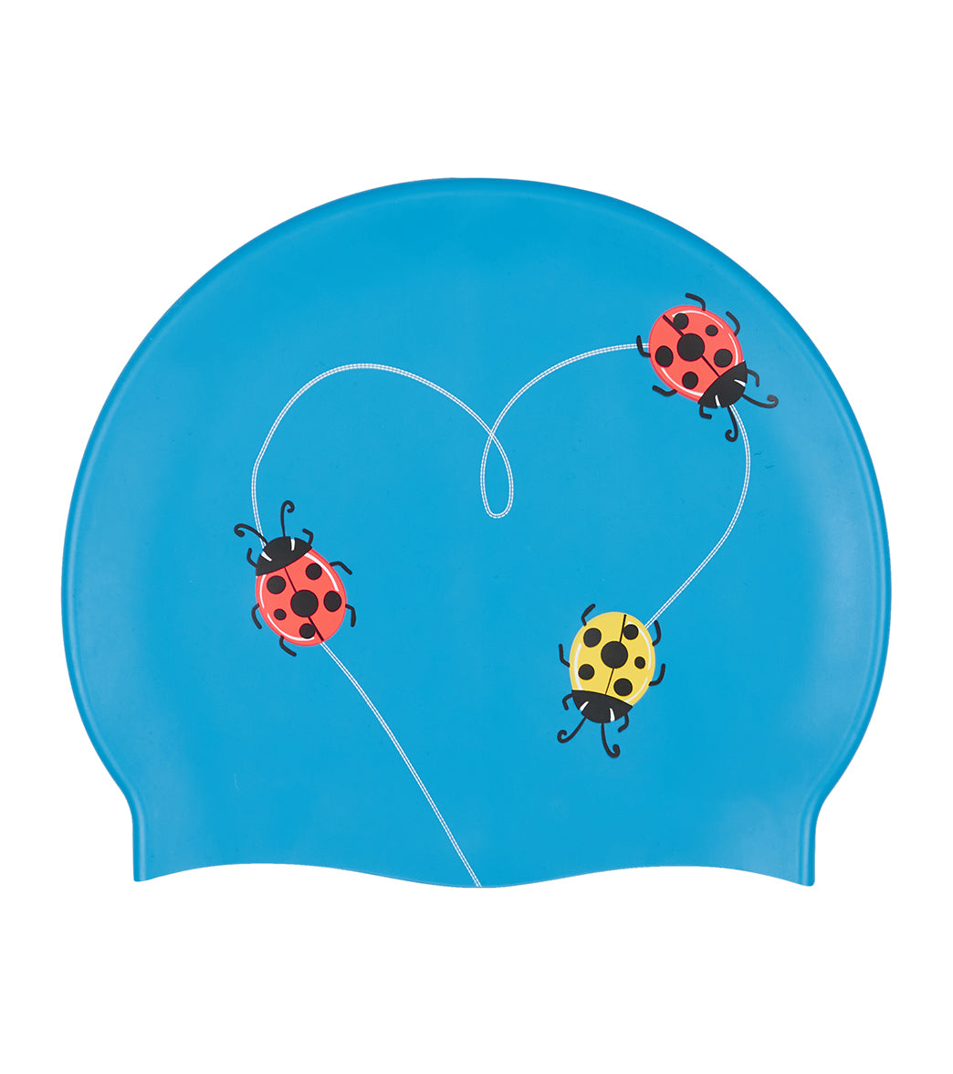 Sporti Ladybug Love Silicone Swim Cap