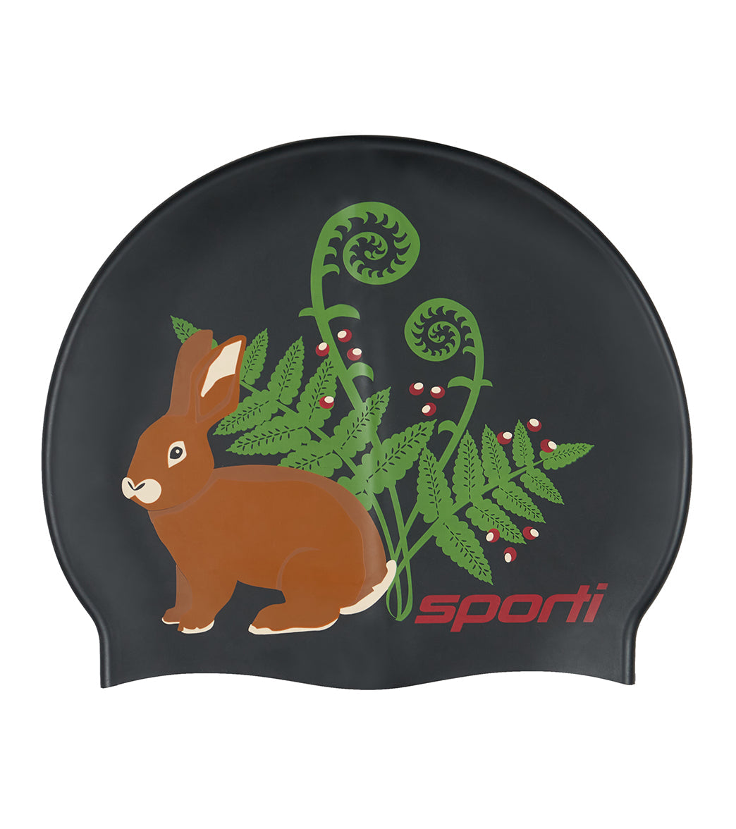 Sporti Forest Friends Silicone Swim Cap