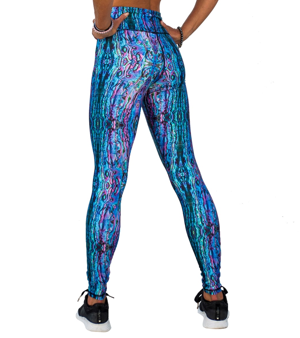 SlipIns Women's Pink Abalone Sea Swim Leggings