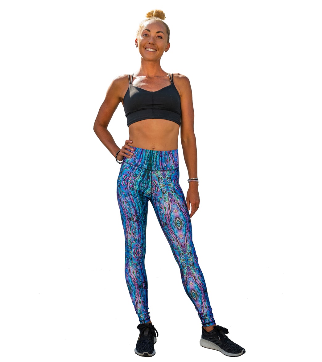 SlipIns Women's Pink Abalone Sea Swim Leggings