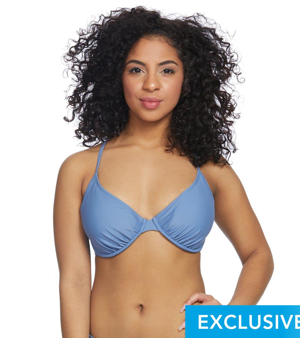 Body Glove Swimwear Smoothies Solo D/DD/E/F Cup Underwire Bikini Top
