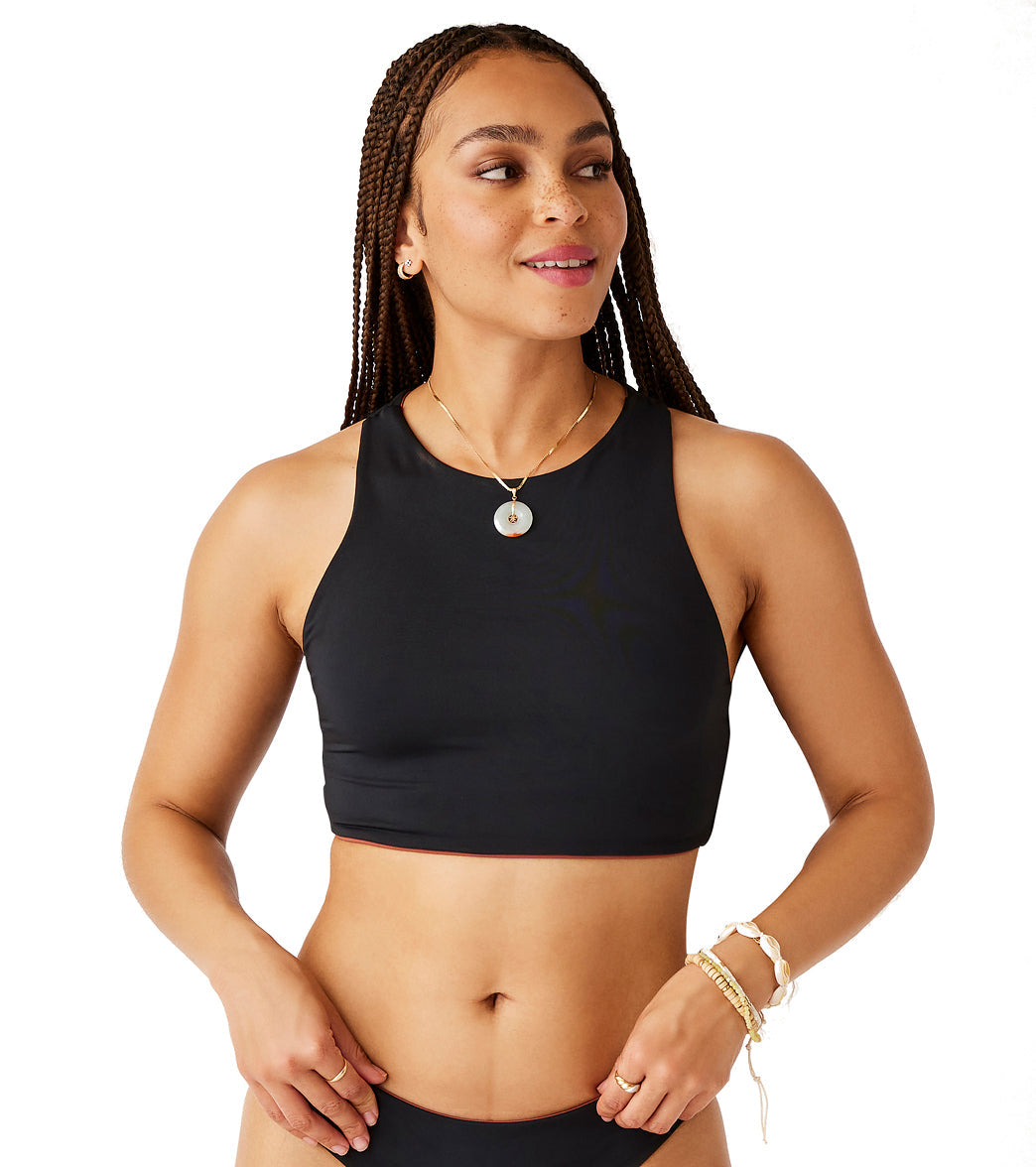 Carve Designs Sanitas Reversible High Neck Bikini Top