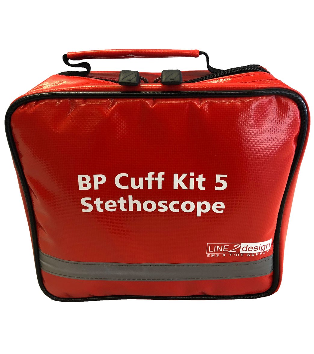 LINE2Design Blood Pressure Multi-Cuff Kit 5 with Extra Large High Contrast Gauge & Stethoscope