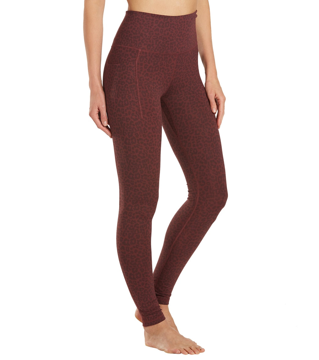Everyday Yoga Uphold Cheetah High Waisted Leggings With Pockets 28"