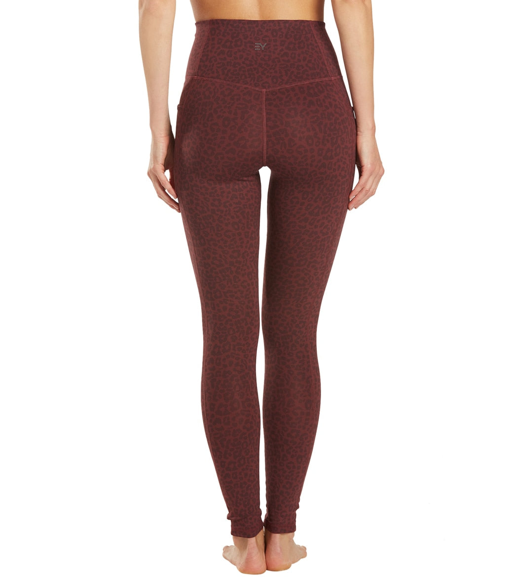 Everyday Yoga Uphold Cheetah High Waisted Leggings With Pockets 28"