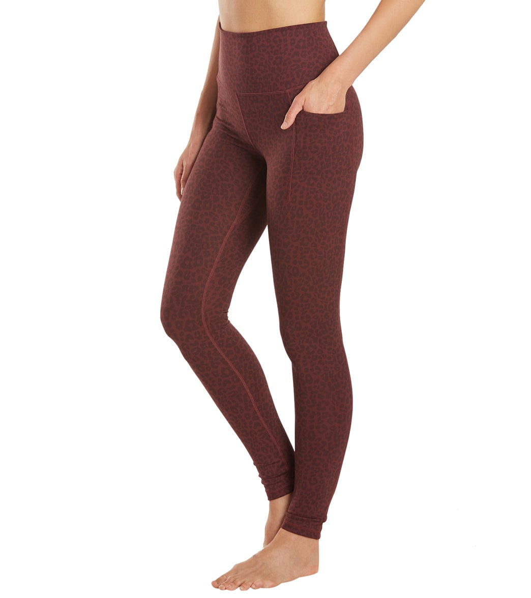 Everyday Yoga Uphold Cheetah High Waisted Leggings With Pockets 28"