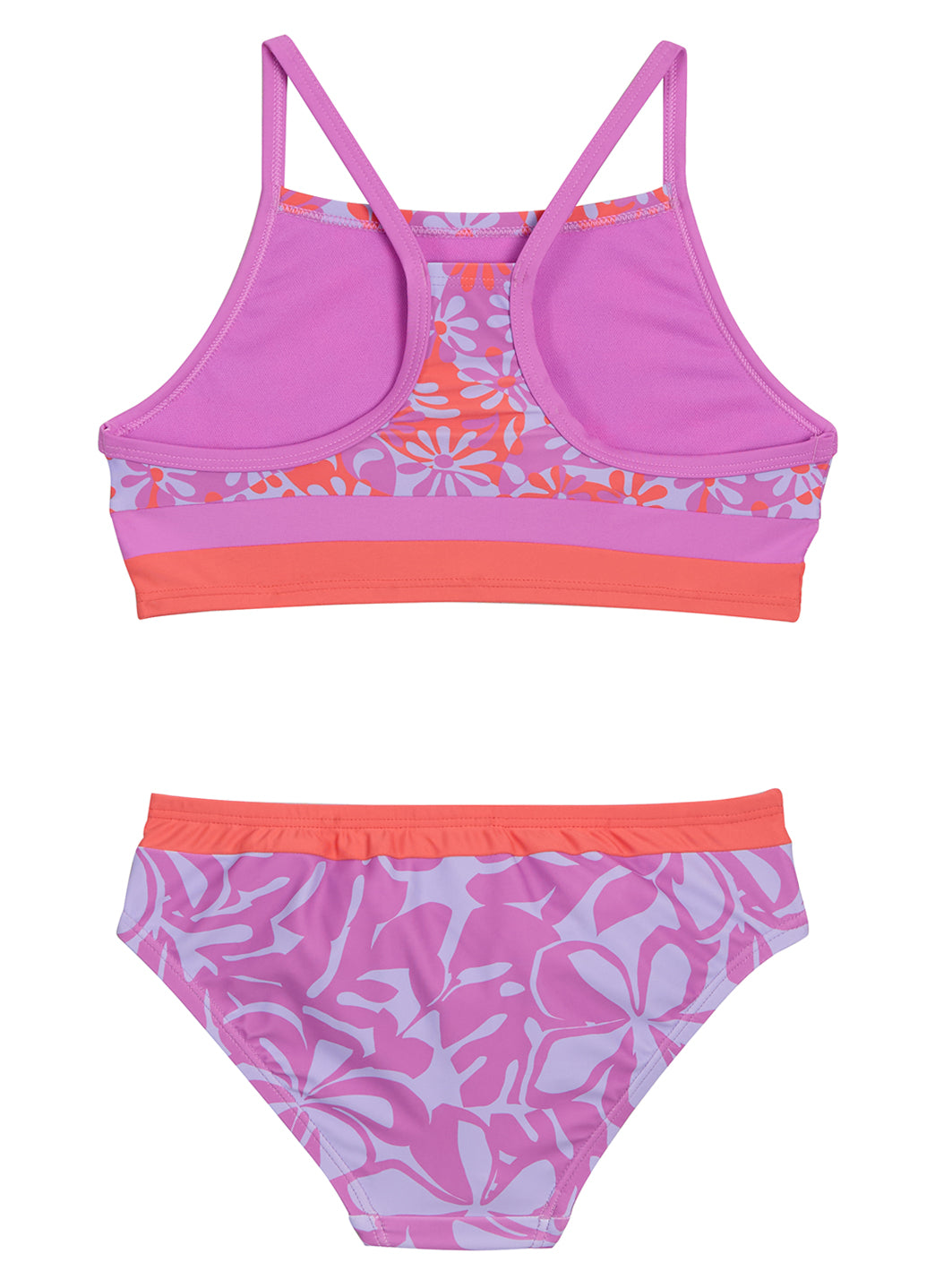 Speedo Girls' Printed Bikini Swimsuit Set (Little Kid, Big Kid)