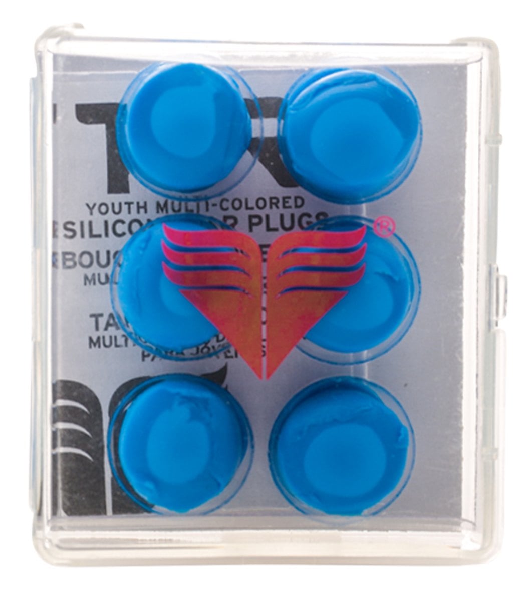 TYR Youth Multi-Colored Silicone Ear Plugs
