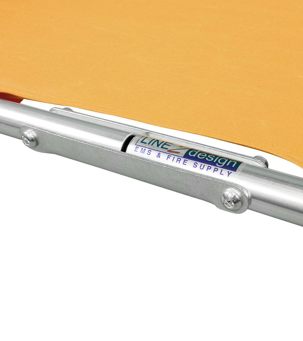 LINE2Design EMS Portable Stretcher Emergency Foldaway Medical Flat Four Steel Bars Stretchers with Grip Handles & Zippered Carrying Case