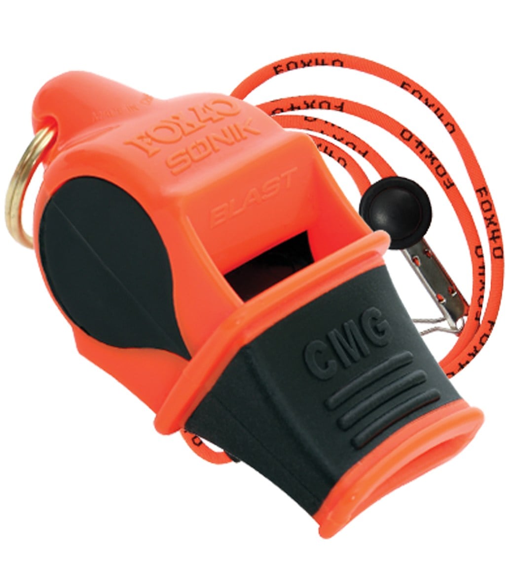 Fox40 Sonik Blast CMG Multi Color Lifeguard Whistle w/ Lanyard