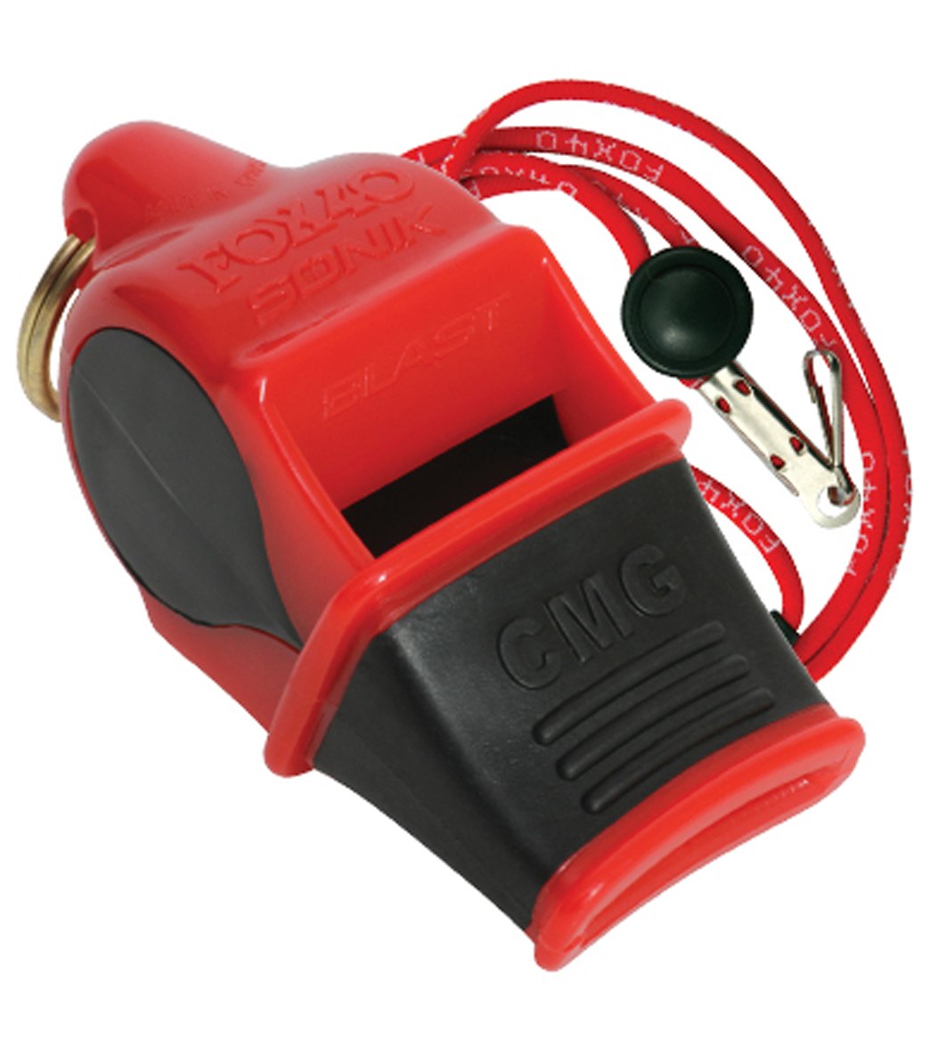 Fox40 Sonik Blast CMG Multi Color Lifeguard Whistle w/ Lanyard