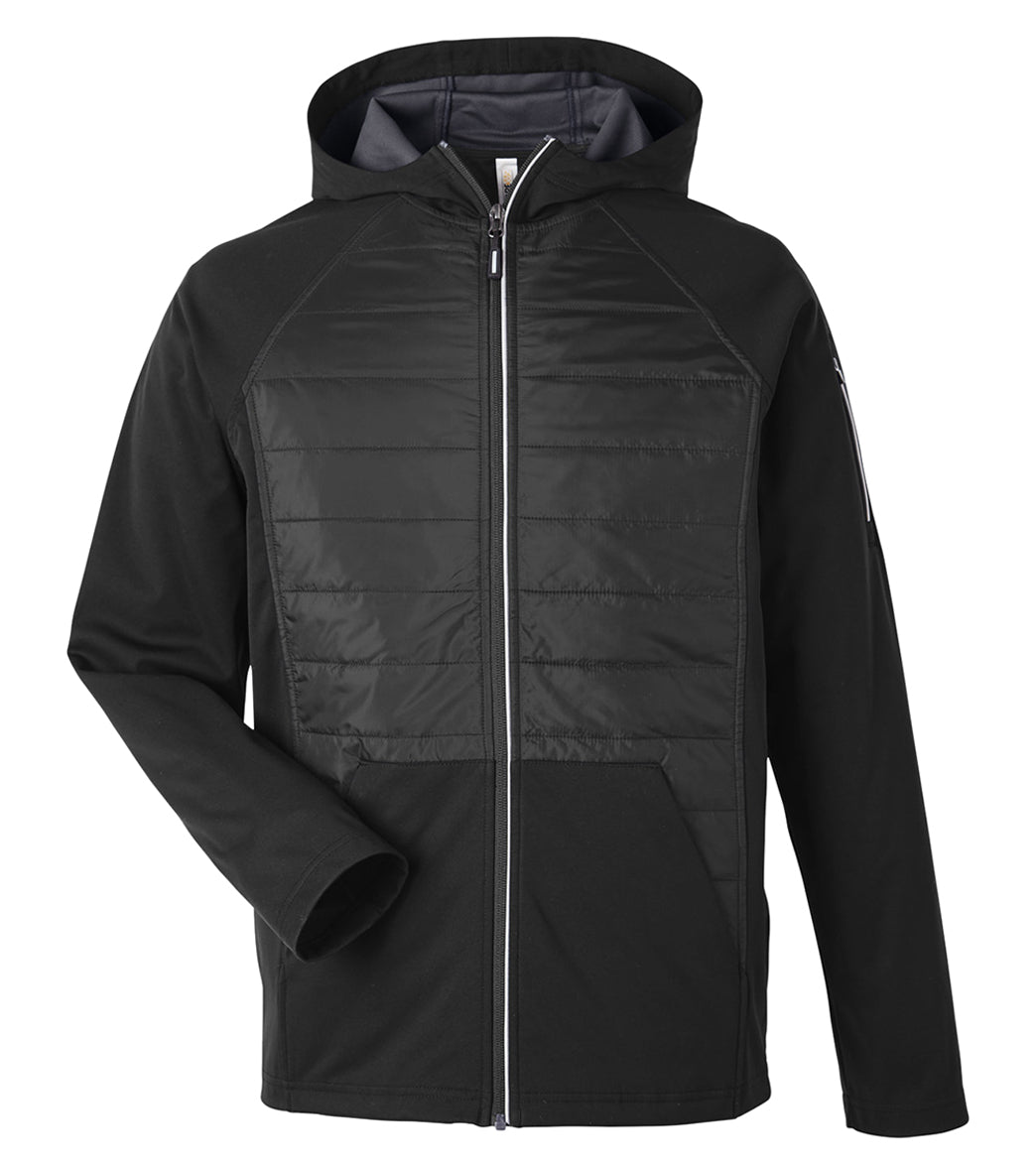 CORE365 Men's Techno Lite Hybrid Hooded Jacket