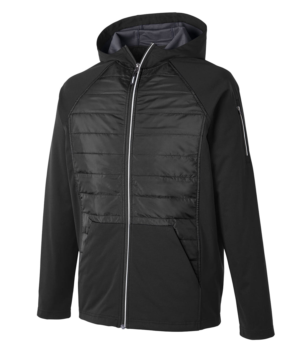 CORE365 Men's Techno Lite Hybrid Hooded Jacket