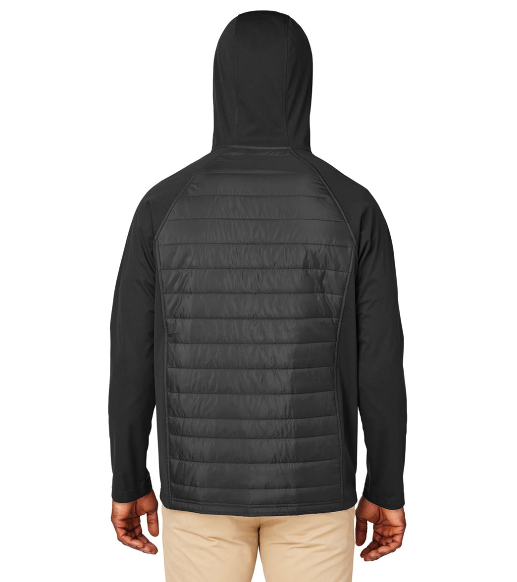 CORE365 Men's Techno Lite Hybrid Hooded Jacket