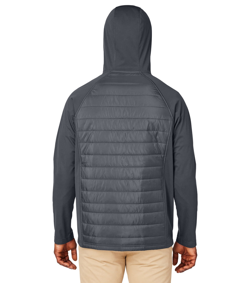 CORE365 Men's Techno Lite Hybrid Hooded Jacket