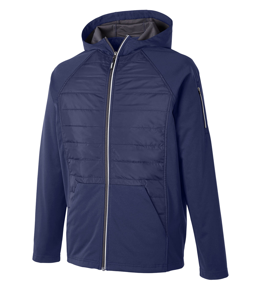 CORE365 Men's Techno Lite Hybrid Hooded Jacket