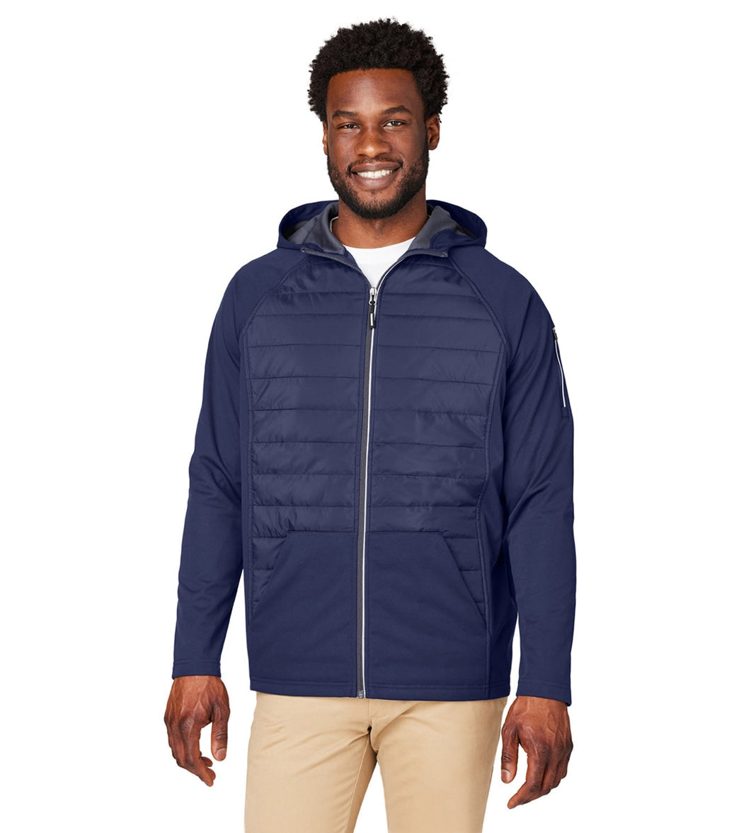 CORE365 Men's Techno Lite Hybrid Hooded Jacket
