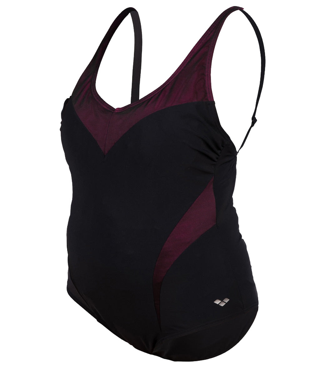 Arena Women's Plus Size Isabel Light Cross Back One Piece Swimsuit