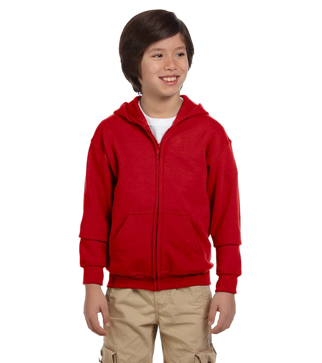 Gildan Youth Heavy Blend Full-Zip Hooded Sweatshirt