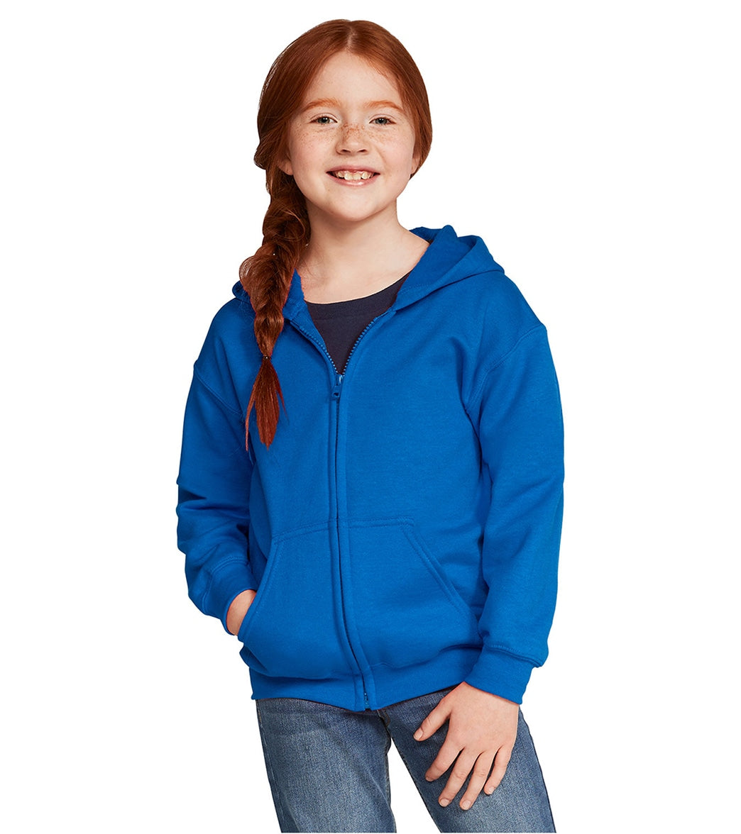 Gildan Youth Heavy Blend Full-Zip Hooded Sweatshirt