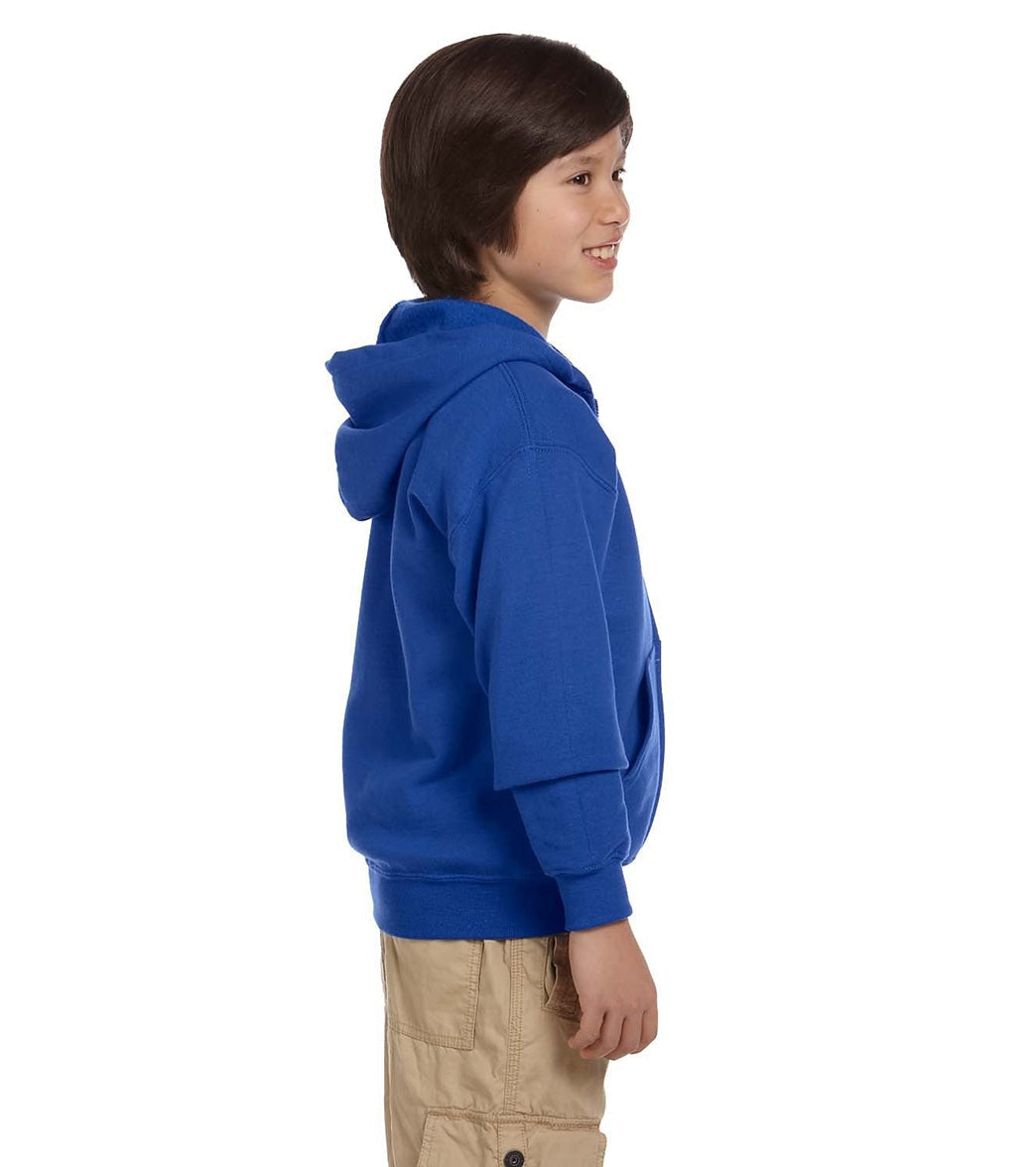 Gildan Youth Heavy Blend Full-Zip Hooded Sweatshirt