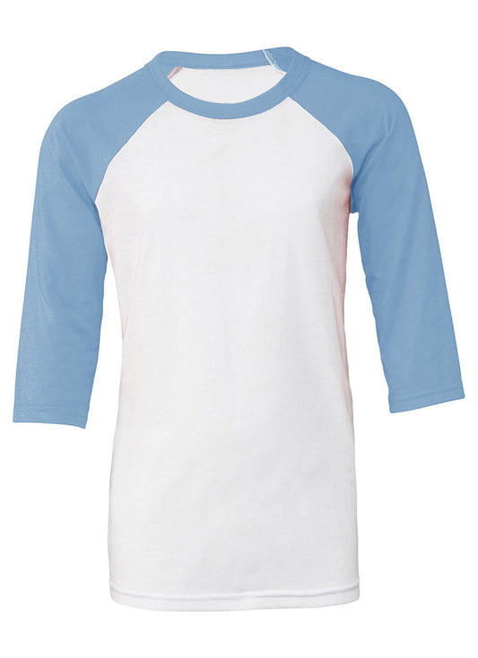 Bella + Canvas Youth 3/4-Sleeve Baseball T-Shirt
