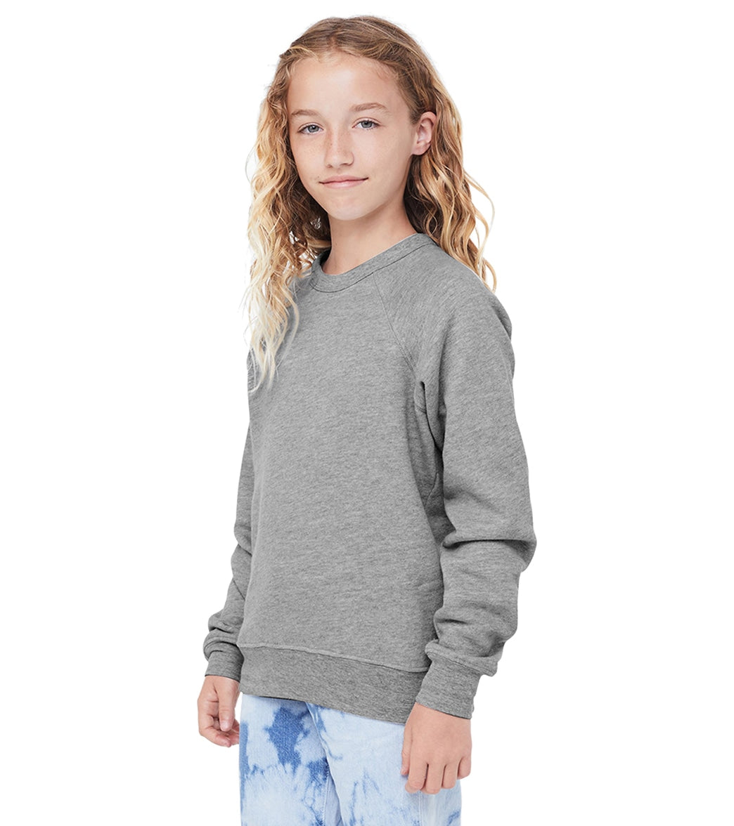 Bella + Canvas Youth Sponge Fleece Raglan Sweatshirt